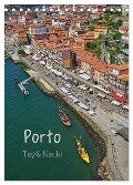 Porto Tag und Nacht (Tischkalender 2024 DIN A5 hoch), CALVENDO Monatskalender - Mark Bangert