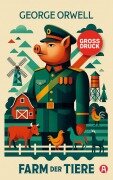 Cover-Bild zum Titel 'Farm der Tiere. Ein Märchen. George Orwell (Großdruck)' von 'George Orwell'