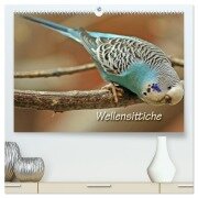 Cover-Bild zum Titel 'Wellensittiche (hochwertiger Premium Wandkalender 2026 DIN A2 quer), Kunstdruck in Hochglanz' von 'Barbara Mielewczyk'