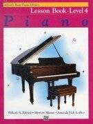 Cover-Bild zum Titel 'Alfred's Basic Piano Library Lesson 4' von 'Amanda Vick Lethco, Morton Manus, Willard A Palmer'