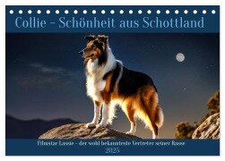 Traumhund Collie (Tischkalender 2025 DIN A5 quer), CALVENDO Monatskalender - Claudia Kleemann