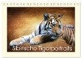 Sibirische Tigerportraits (Tischkalender 2025 DIN A5 quer), CALVENDO Monatskalender - Heike Hultsch