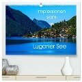 Impressionen vom Luganer See (hochwertiger Premium Wandkalender 2025 DIN A2 quer), Kunstdruck in Hochglanz - Gabi Hampe