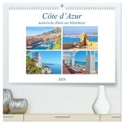 Cover-Bild zum Titel 'Côte d'Azur - malerische Küste am Mittelmeer (hochwertiger Premium Wandkalender 2026 DIN A2 quer), Kunstdruck in Hochglanz' von 'Nina Schwarze'