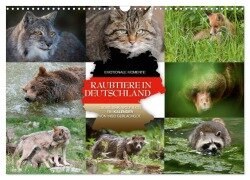 Emotionale Momente: Raubtiere in Deutschland (Wandkalender 2025 DIN A3 quer), CALVENDO Monatskalender - Ingo Gerlach GDT
