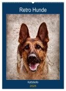 Retro Hunde (Wandkalender 2025 DIN A2 hoch), CALVENDO Monatskalender - Kattobello Kattobello