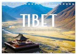 Tibet - Am Fuße des Mount Everest. (Tischkalender 2026 DIN A5 quer), CALVENDO Monatskalender - Happy Monkey
