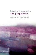 Cover-Bild zum Titel 'Beyond Semantics and Pragmatics' von ''