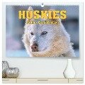 Huskies - Tolle Gefährten (hochwertiger Premium Wandkalender 2024 DIN A2 quer), Kunstdruck in Hochglanz - Liselotte Brunner-Klaus
