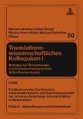 Translationswissenschaftliches Kolloquium I - 