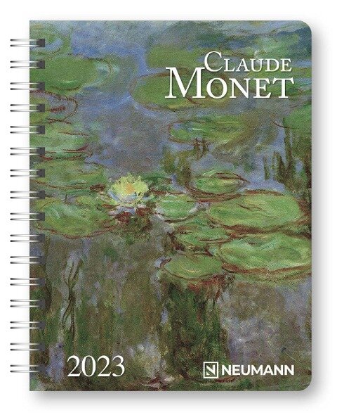 Claude Monet 2023 - Diary - Buchkalender - Taschenkalender - Kunstkalender - 16,5x21,6 - 