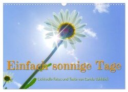 Einfach sonnige Tage (Wandkalender 2025 DIN A3 quer), CALVENDO Monatskalender - Carola Vahldiek