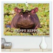 Emotionale Momente. Happy Hippo / CH-Version (hochwertiger Premium Wandkalender 2025 DIN A2 quer), Kunstdruck in Hochglanz - Ingo Gerlach GDT