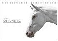 Pferde ON WHITE (Tischkalender 2024 DIN A5 quer), CALVENDO Monatskalender - Sabine Peters