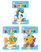 Cover-Bild zum Titel 'Balik Boyama Seti 3 Kitap Takim' von 'Kolektif'