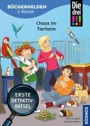 Cover-Bild zum Titel 'Die drei !!!, Bücherhelden 2. Klasse, Chaos im Tierheim' von 'Anne Scheller'