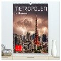 Metropolen im Gewitter (hochwertiger Premium Wandkalender 2025 DIN A2 hoch), Kunstdruck in Hochglanz - Peter Roder