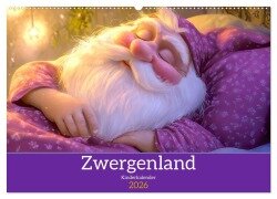 Zwergenland - Kinderkalender (Wandkalender 2026 DIN A2 quer), CALVENDO Monatskalender - Liselotte Brunner-Klaus