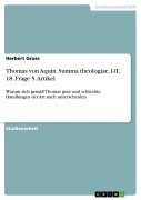 Cover-Bild zum Titel 'Thomas von Aquin. Summa theologiae, I-II, 18. Frage 5. Artikel' von 'Herbert Gross'