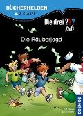 Cover-Bild zum Titel 'Die drei ??? Kids, Bücherhelden, Die Räuberjagd (drei Fragezeichen Kids)' von 'Ulf Blanck, Boris Pfeiffer'