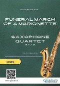 Cover-Bild zum Titel 'Saxophone Quartet sheet music: Funeral march of a Marionette (score)' von 'Charles Gounod'