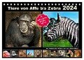 Tiere von Affe bis Zebra 2024 (Tischkalender 2024 DIN A5 quer), CALVENDO Monatskalender - Hamburg Mirko Weigt