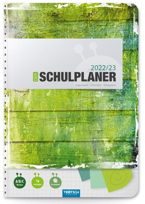 Trötsch Schulplaner Grün 2022/2023 - 