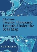 Jules Verne: Twenty Thousand Leagues Under the Sea Map - 