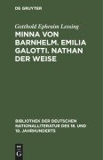 Cover-Bild zum Titel 'Minna von Barnhelm. Emilia Galotti. Nathan der Weise' von 'Gotthold Ephraim Lessing'
