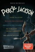 Cover-Bild zum Titel 'Percy Jackson: Percy Jackson und die griechischen Monster - Band 1-5 der mythischen Fantasy-Buchreihe in einer E-Box!' von 'Rick Riordan'